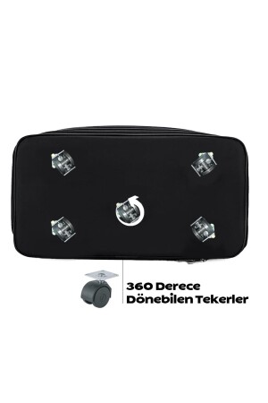 360 Grad drehbare Räder, drei Faltenbalg-Rollkoffer – riesige Tasche - 5