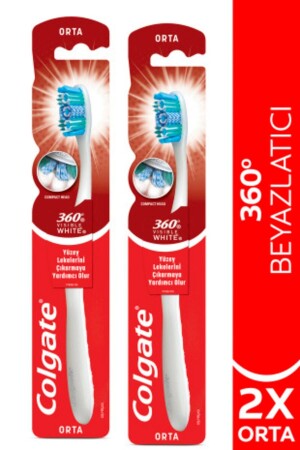 360 Visible White Beyazlatıcı Orta Diş Fırçası X2 Adet - 1