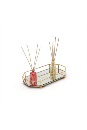 تمثيل مظهر مرآة مزخرفة ووعد بالعمل على التواصل مع صالونة الهينا صالونة ثمانية الأبعاد 36x22 سم HSS-8 - Housess