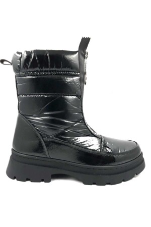 389039 Schwarze Schneestiefel mit Reißverschluss - 1