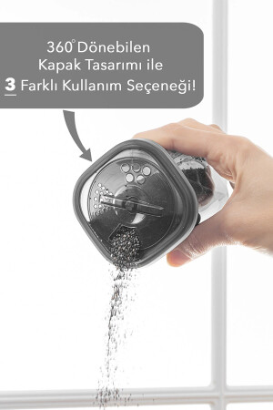 38'li Kare Saklama Kabı Seti Baharatlık Seti 4x(1700ML 1100ML) 10x(500ML 350 ML 300 ML) MCH-254 - 5