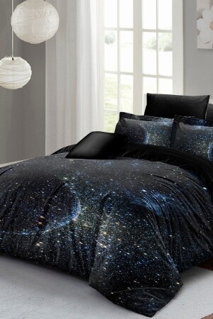 مجموعة من الغطاء من القطن الطبيعي المزدوج 3D رقمية النجم القمر واحد818931HF - Monohome