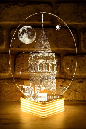 3D aussehende LED-Lampe mit Galata-Turm Visual GALATA2123 - 1