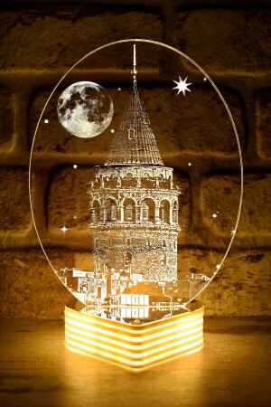 3D aussehende LED-Lampe mit Galata-Turm Visual GALATA2123 - 3