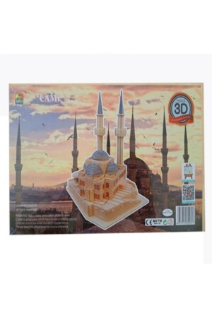 3d Büyük Boy Ahşap Cami Maketi Puzzle Ayasofya Camisi - 5