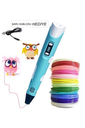 3d Çizim Kalemi Yazıcı Kalem Printer 3 Renk Filament Çocuklar/Yetişkinler için Yaratıcı çocuk - 1