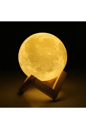 3D-Holzständer, Mond-Nachtlicht, dekorativer Globus, LED-Geschenk, Feuer- und Wasserliebhaber-Halskette 2AVSAL0311 - 6