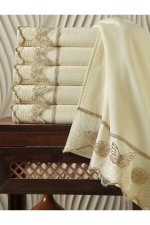 3d Kelebek Güpürlü 3'lü %100 Pamuk 50x90 El Ve Yüz Havlu Seti 3lü*Kelebek - AYHANHOME