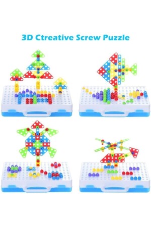3D-Kreativ-Reparaturset, Puzzle, pädagogisch, mit Bohrer, CNPZ0101 - 3