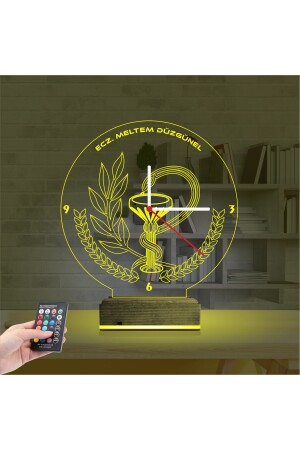 3D Lampe personalisierte Uhr Apotheker Geschenk Apotheke Logo Design NGSLK019 - 6