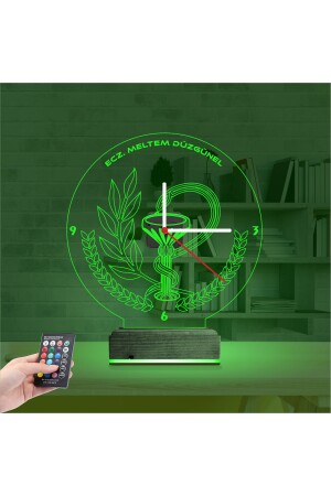 3D Lampe personalisierte Uhr Apotheker Geschenk Apotheke Logo Design NGSLK019 - 7