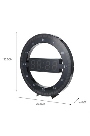 3d Led Dijital Elektronik Modern Duvar Ve Masa Saati Tarih Derece STSAAT3D - 9