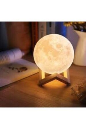 3D-LED-Mond-Nachtlicht, wiederaufladbare Lampe, 15 cm, AK-HSN3 - 1