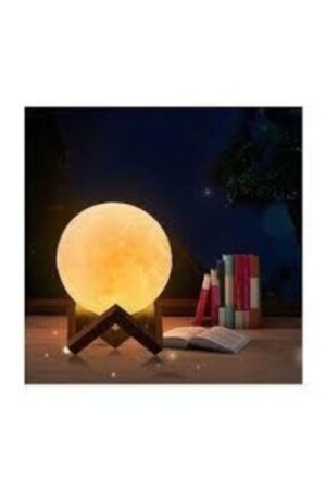 3D-LED-Mond-Nachtlicht, wiederaufladbare Lampe, 15 cm, AK-HSN3 - 5