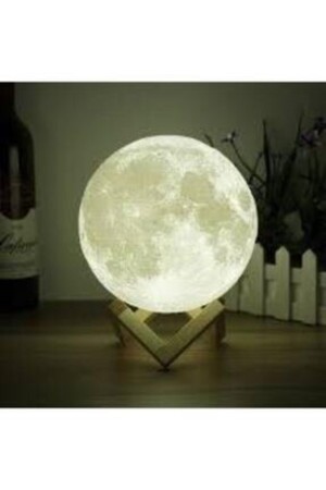 3D-LED-Mond-Nachtlicht, wiederaufladbare Lampe, 15 cm, AK-HSN3 - 7