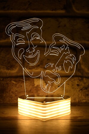 ماسك المسرح 3D مصباح المسرح هدية MASK2123 - Hediye Kovanı