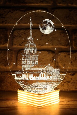 مصباح برج 3D من MNZ-Maiden - Hediye Kovanı