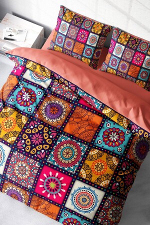 مجموعة من الغطاء من القطن الطبيعي المزدوج 3D رقمية Nakkaş monohome19853HF - Monohome