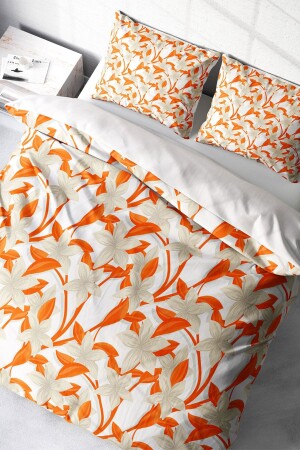 مجموعة غطاء مكنز مزدوج من غطاء القطن المنسوجة بشكل وثيق الصناعة 3D خاصة البرتقالي (بدون ورق) PERLASERA31619 - PerlaSera