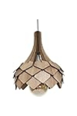 3d Sergi Dekoratif Ahşap Buket Sarkıt Avize Avangard, Açık Kahve MRS-20959 - 3D SERGİ