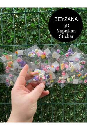 3d Sticker 4'lü Matara Yapışkan Sticker - 1