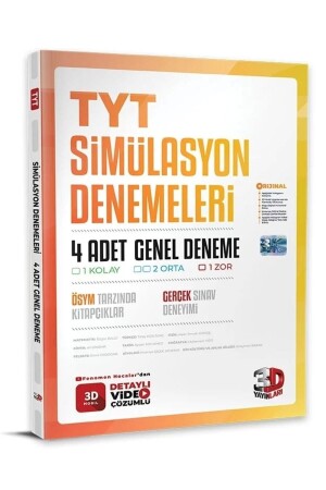 3d Tyt 4 Lü Simülasyon Genel Deneme - 3D Yayınları