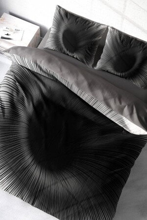 مجموعة من الغطاء من القطن الطبيعي المزدوج 3D الرقمي الرمادي الكلماتx monohome18948HF - Monohome