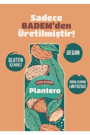 3er-Pack konzentrierte Pflanzenmilch auf Mandelmilchbasis (250 GR – 100 % MANDELN – ZUCKERFREI) - 4