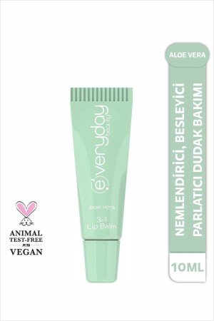 3in1 Lip Balm Aloe Vera- Nemlendirici Besleyici Parlatıcı Dudak Bakım 10 ml - 3