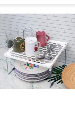 3lü Kare Çok Amaçlı Pratik Raf Bulaşıklık Square Practical Shelf KRRF020 - 1