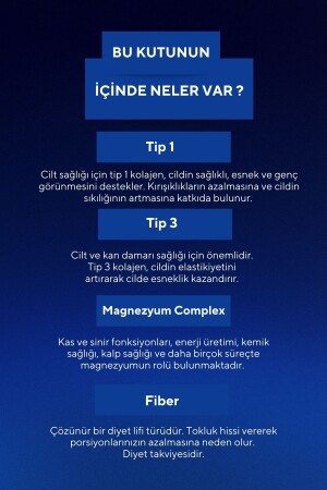 3'lü Magnezyum Complex- Collagen Tip 1- 3- Cilt Vitamini- Saç & Tırnak Vitamini - 5