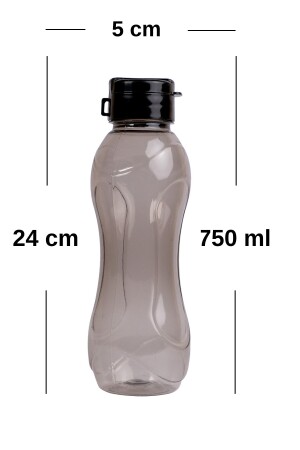 3'lü Matara Seti 3 Adet 750 Ml Sızdırmaz Kapaklı Plastik Su Matarası Suluk Spor Matara Mtr11 - 5