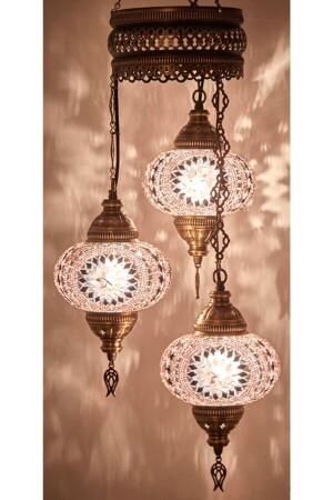 MNZ-3- Piece مصباح معلق مصباح مصباح حقيقي بوهيمية DEZ3LÜAVİZE - DezHome