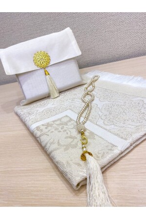 MNZ-3- Piece شناتيك كيس هدية الدعاء الدعاء اللؤلؤ صلاة سلة - Ayhanhome