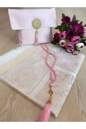 MNZ-3- Piece شناتيك كيس هدية الدعاء الدعاء اللؤلؤ صلاة سلة - Ayhanhome