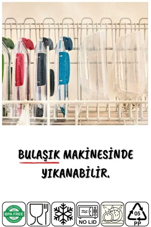 3'lü Set Master Dikdörtgen Mikrodalgada Kullanılabilen Saklama Kabı 825-1575-2100 Ml NDY-DNY-3SET - 5