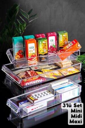 3'lü Set New Clear Buzdolabı & Dolap Içi Düzenleyici Organizer NDY-EP-NEW3SET - Nandy Home