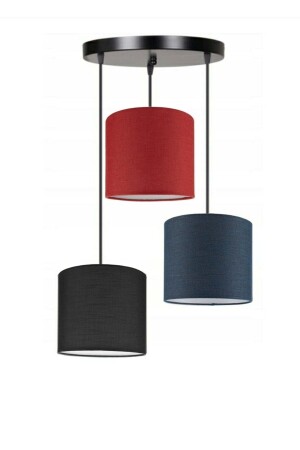 MNZ-Triple Cylinder Lampshade Pendant Lamp Chandelier 3luabj - AKDENİZ AYDINLATMA ELEKTRİK MALZEMELERİ