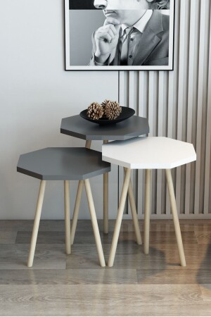 MNZ-3 مقعدات طاولة القهوة العشرية نموذج العشرية طاولة القهوة القرن حبل الساق العشرية طاولة العشرية الساق القرن - Modalanka