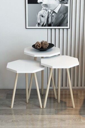 MNZ-3 مقعدات طاولة القهوة العشرية نموذج العشرية طاولة القهوة القرن حبل الساق العشرية طاولة العشرية الساق القرن - Modalanka