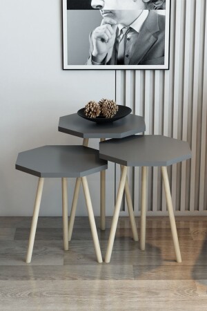 MNZ-3 مقعدات طاولة القهوة العشرية نموذج العشرية طاولة القهوة القرن حبل الساق العشرية طاولة العشرية الساق القرن - Modalanka