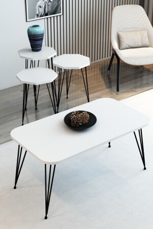 MNZ-3- Piece Nesting Coffee Table و Table Coffee Set طاولة القهوة المثلثات طاولة القهوة - Modalanka