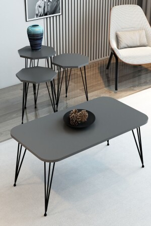 MNZ-3- Piece Nesting Coffee Table و Table Coffee Set طاولة القهوة المثلثات طاولة القهوة - Modalanka