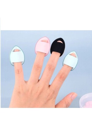 3Pcs Mini Cosmetic Puff Finger Gesicht Make-Up Schwamm Unter Auge Concealer Trocken Nass Tuch Schwamm Concealer - 2