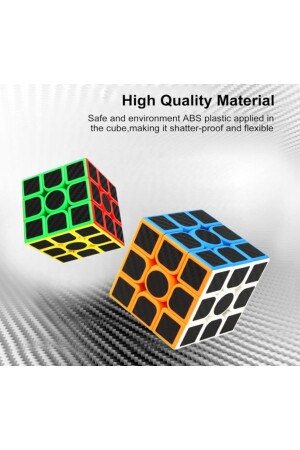 3X3X3 PROFESSIONAL SPEED CUBE CARBON FIBER - CARBON FIBER PROFESSIONAL RUBIC INTELLIGENCE PATIENCE CUBE - 7