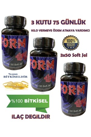 3x50 Soft Kapsül Jel Zayiflama. Destekleyici Kilo Vermeye Yardımcı Detox Detoks Bitki Çayı Etkisi - 2