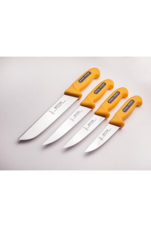 مجموعة من 4 سكاكين قصاب صفراء 1006 - Solingen