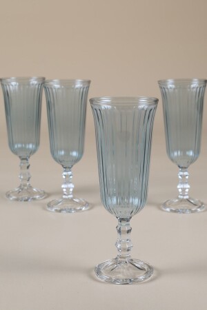 مجموعة من 4 كؤوس قهوة زرقاء 120 سي سي - Rakle