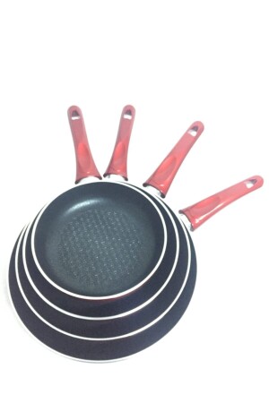 تصاميم مودرن ومثالية من مجموعة من 4 علبة تيفلون غير عازمة ضد النار 18-22-26-30 سم EVİNDASET1718 - EVİNDA