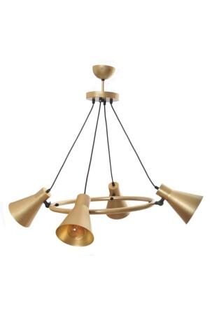 غرفة المعيشة من 4 قطع - المطبخ - الكافي ريترو روستيك المفصلة الذهبية المعدنية الشنارة 260120215 - Modavize